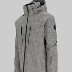 Men's Gray Hooded Jacket